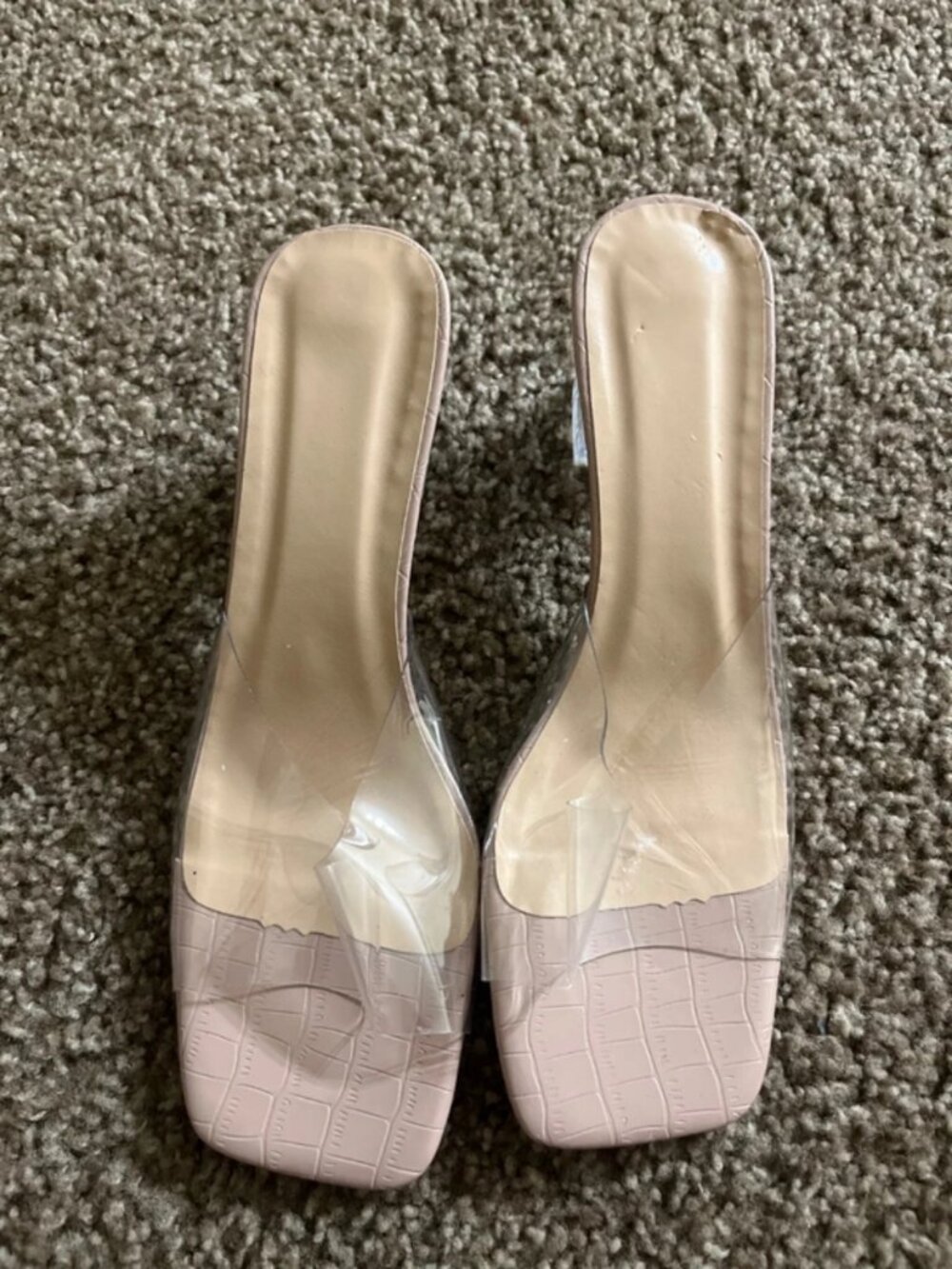 Clear sandals